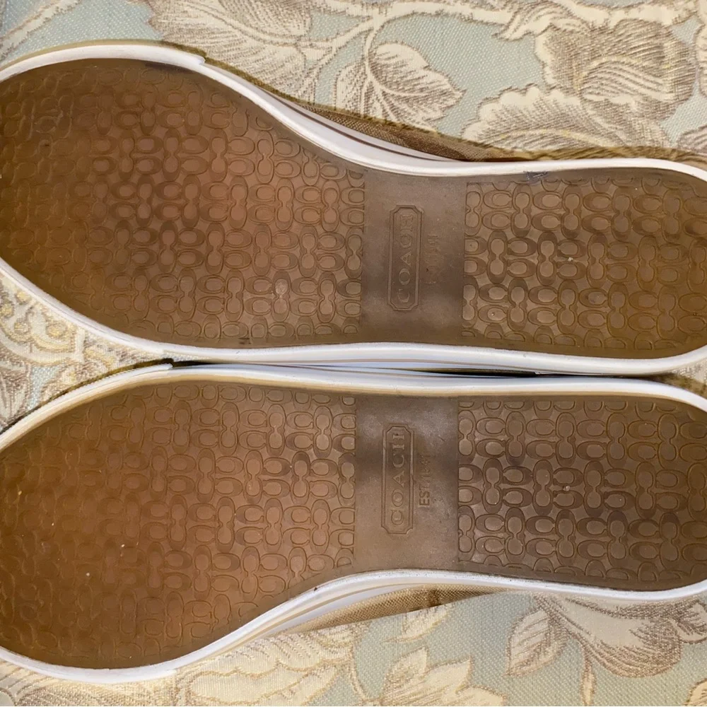 COACH DALIA DEE SIGNATURE CANVAS TENNIS SHOES SZ 8.5 - Picture 11 of 13